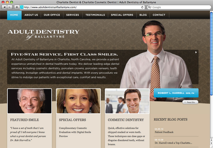 Adult Dentistry of Ballantyne - project screenshot
