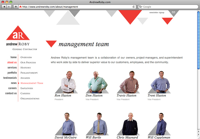 Andrew Roby - project screenshot